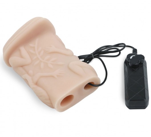 Мастурбатор-вагина из кибер-кожи с выносным пультом управления вибрацией - LOVETOY (А-Полимер) - в Комсомольске-на-Амуре купить с доставкой