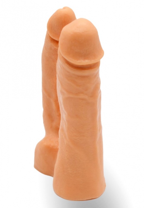 Двойной фаллоимитатор на трусиках с плугом - 15 см. - LOVETOY (А-Полимер) - купить с доставкой в Комсомольске-на-Амуре