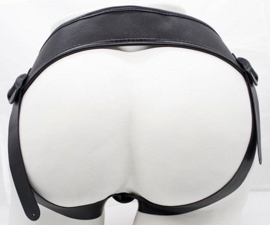 Двойной фаллоимитатор на трусиках с плугом - 15 см. - LOVETOY (А-Полимер) - купить с доставкой в Комсомольске-на-Амуре