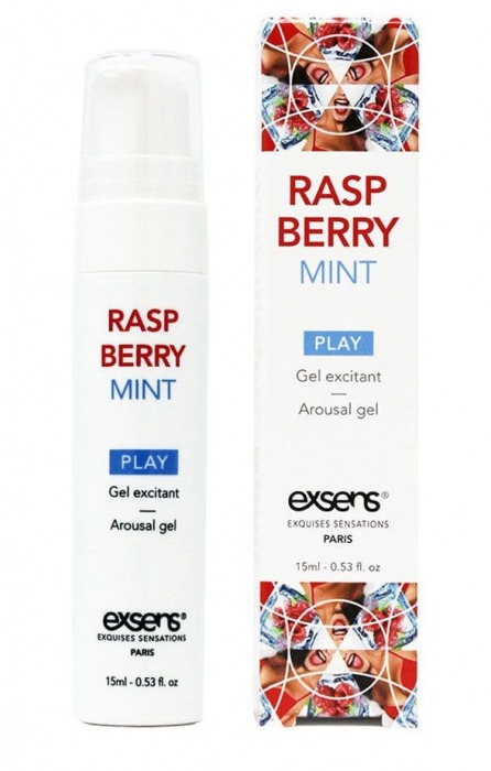 Возбуждающий гель Raspberry Mint с ароматом малины и мяты - 15 мл. - Exsens - купить с доставкой в Комсомольске-на-Амуре