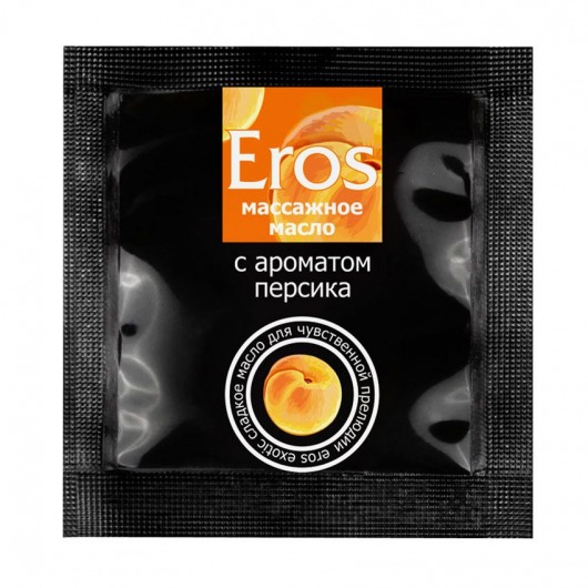 Саше массажного масла Eros exotic с ароматом персика - 4 гр. - Биоритм - купить с доставкой в Комсомольске-на-Амуре