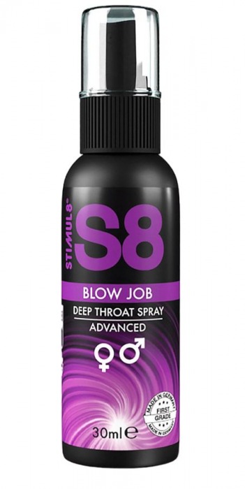 Лубрикант для орального секса S8 Deep Throat Spray - 30 мл. - Stimul8 - купить с доставкой в Комсомольске-на-Амуре Лубрикант для орального секса S8 Deep Throat Spray - 30 мл. - Stimul8 - купить с доставкой в Комсомольске-на-Амуре