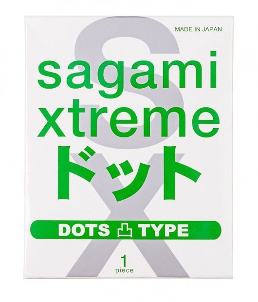 Презерватив Sagami Xtreme Type-E с точками - 1 шт. - Sagami - купить с доставкой в Комсомольске-на-Амуре