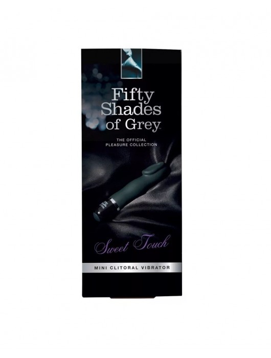 Черный мини-вибратор для клитора Sweet Touch - 13,9 см. - Fifty Shades of Grey