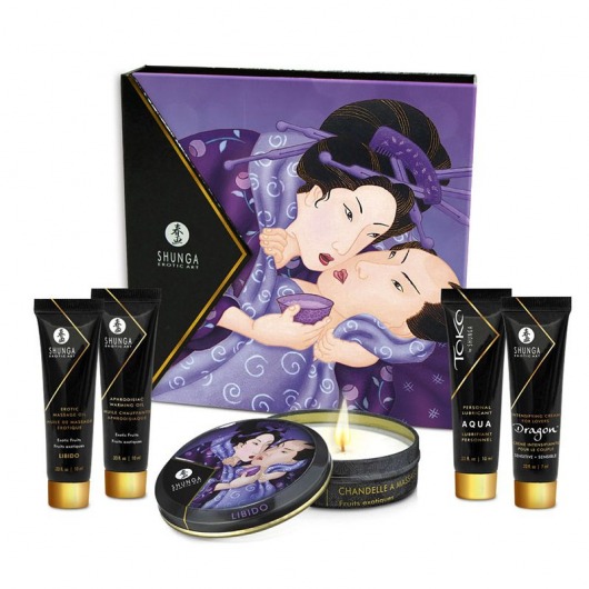 Подарочный набор Geishas secret из 5 предметов - Shunga - купить с доставкой в Комсомольске-на-Амуре