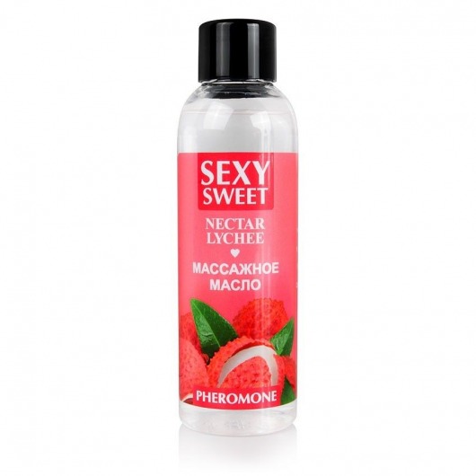 Массажное масло Sexy Sweet Nectar Lychee с феромонами и ароматом личи - 75 мл. - Биоритм - купить с доставкой в Комсомольске-на-Амуре