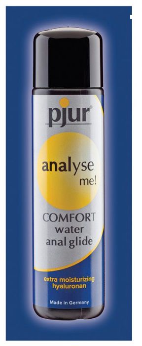 Анальный лубрикант pjur ANALYSE ME Comfort Water Anal Glide - 2 мл. - Pjur - купить с доставкой в Комсомольске-на-Амуре