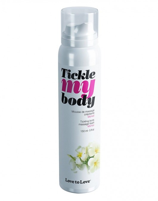 Массажная хрустящая пенка Tickle My Body Monoi с ароматом моной - 150 мл. - Love to Love - купить с доставкой в Комсомольске-на-Амуре
