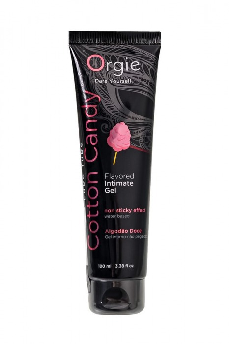 Интимный гель на водной осное Lube Tube Cotton Candy со вкусом сахарной ваты - 100 мл. - ORGIE - купить с доставкой в Комсомольске-на-Амуре