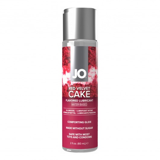 Лубрикант на водной основе JO H2O Red Velvet Cake Flavored Lubricant - 60 мл. - System JO - купить с доставкой в Комсомольске-на-Амуре