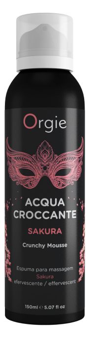 Хрустящая пенка для массажа Orgie Acqua Croccante Sakura с ароматом сакуры - 150 мл. - ORGIE - купить с доставкой в Комсомольске-на-Амуре