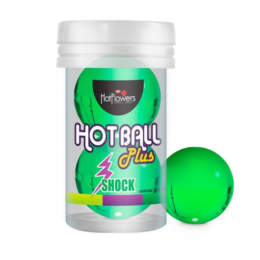 Лубрикант на силиконовой основе Hot Ball Plus с покалывающим эффектом (2 шарика по 3 гр.) - HotFlowers - купить с доставкой в Комсомольске-на-Амуре