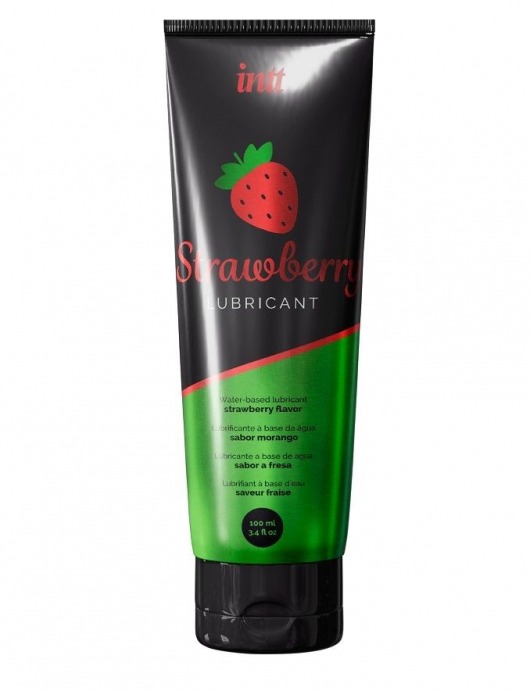 Смазка на водной основе с ароматом клубники Strawberry Lubricant - 100 мл. - INTT - купить с доставкой в Комсомольске-на-Амуре