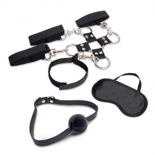 Набор для фиксации из 7 предметов Hogtie   Ball Gag Kit - Lux Fetish - купить с доставкой в Комсомольске-на-Амуре