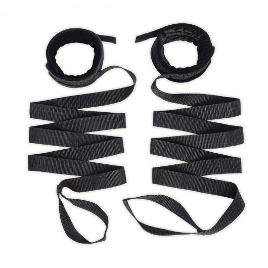 Эротический набор 4PC Bondage Bed Strap   Flogger Kit - Lux Fetish - купить с доставкой в Комсомольске-на-Амуре