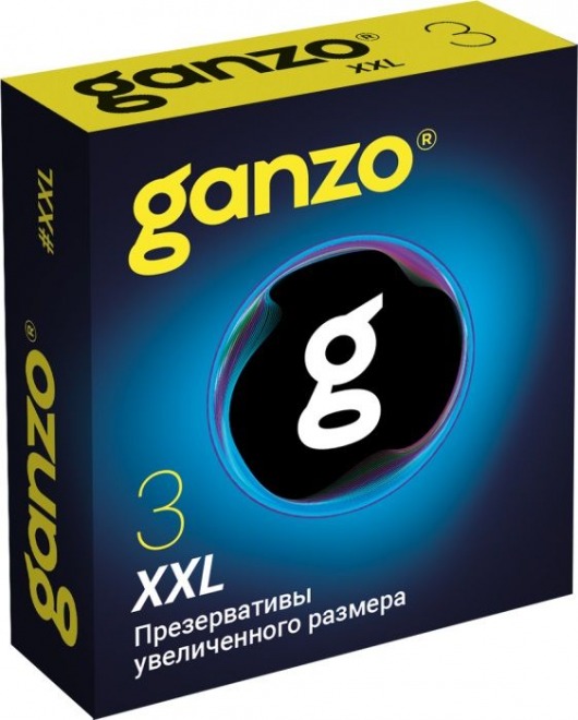 Презервативы увеличенного размера Ganzo XXL - 3 шт. - Ganzo - купить с доставкой в Комсомольске-на-Амуре