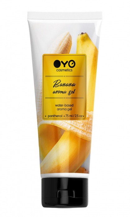 Лубрикант на водной основе OYO Aroma Gel Banana с ароматом банана - 75 мл. - OYO - купить с доставкой в Комсомольске-на-Амуре