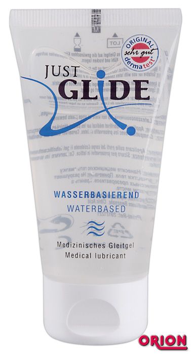 Вагинальная смазка на водной основе JUSTGLIDE - 50 мл. - Orion - купить с доставкой в Комсомольске-на-Амуре