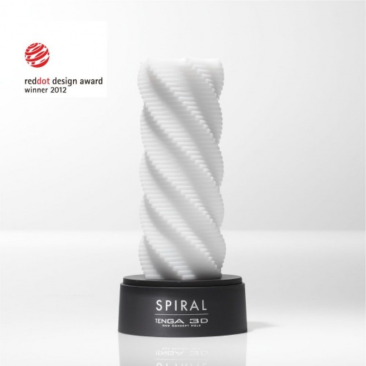 Белый 3D мастурбатор SPIRAL - Tenga - в Комсомольске-на-Амуре купить с доставкой