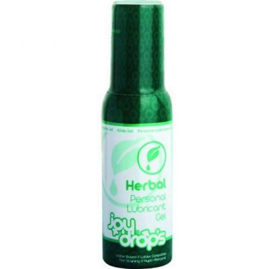 Смазка на водной основе JoyDrops Herbal - 100 мл. - JoyDrops - купить с доставкой в Комсомольске-на-Амуре