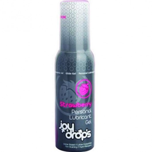 Смазка на водной основе со вкусом клубники JoyDrops Strawberry - 100 мл. - JoyDrops - купить с доставкой в Комсомольске-на-Амуре
