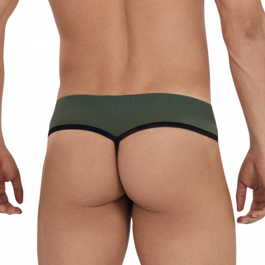 Мужские трусы-стринги цвета хаки Celestial Thong - Clever Masculine Underwear купить с доставкой