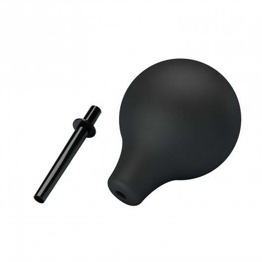 Черный анальный душ с тонким кончиком - Baile - купить с доставкой в Комсомольске-на-Амуре