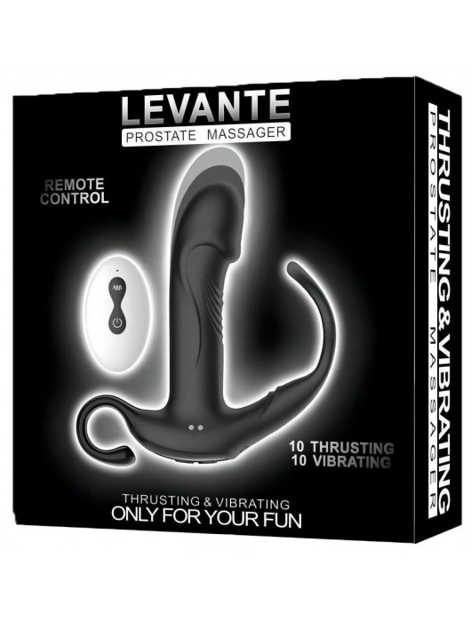 Черный пульсирующимй массажер простаты с вибрацией и пультом ДУ - 17,1 см. - Secwell - в Комсомольске-на-Амуре купить с доставкой