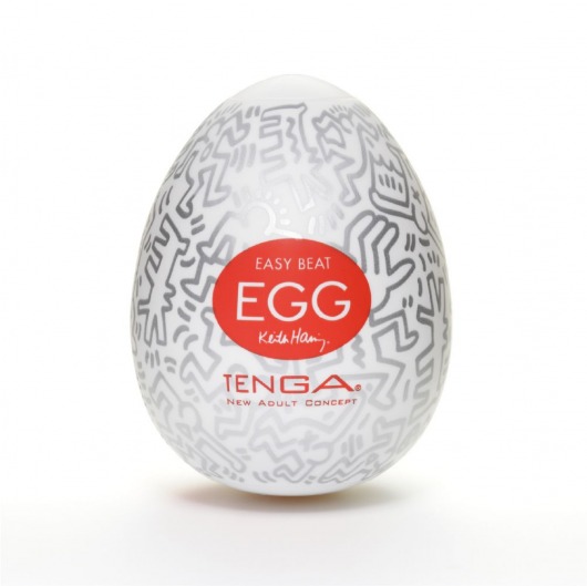 Мастурбатор-яйцо Keith Haring EGG PARTY - Tenga - в Комсомольске-на-Амуре купить с доставкой