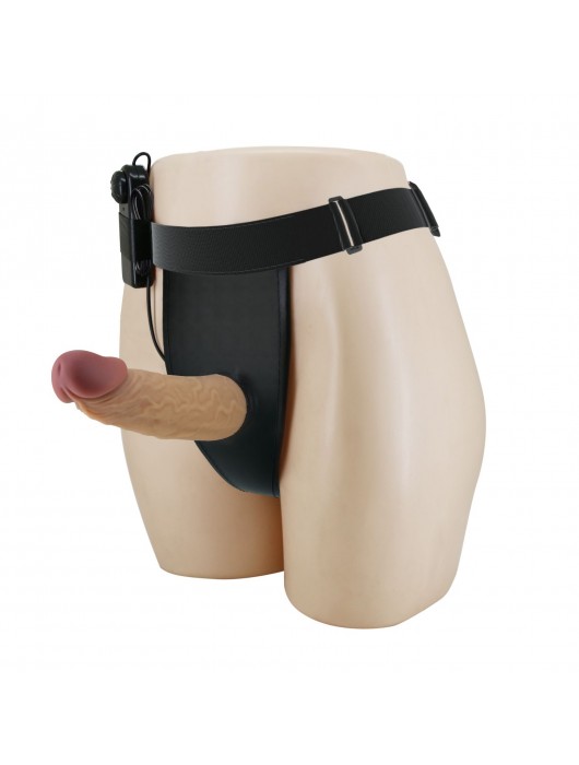 Полый вибрострапон на регулируемых трусиках Draven - 17,5 см. - Baile - купить с доставкой в Комсомольске-на-Амуре