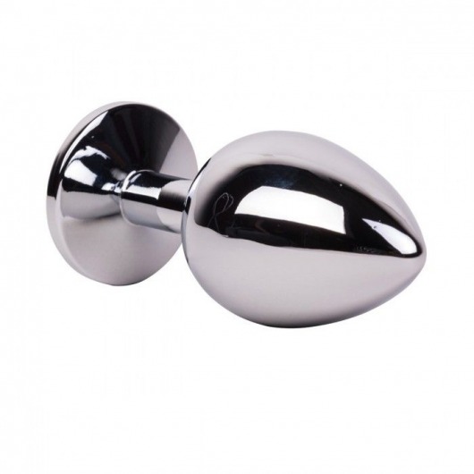 Большой стальной плаг с желтым кристаллом Sweet Lemon - 9,5 см. - Erotic Fantasy - купить с доставкой в Комсомольске-на-Амуре