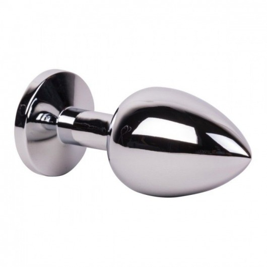 Большой стальной плаг с розовым кристаллом Pink Bubble Gum - 9,5 см. - Erotic Fantasy - купить с доставкой в Комсомольске-на-Амуре