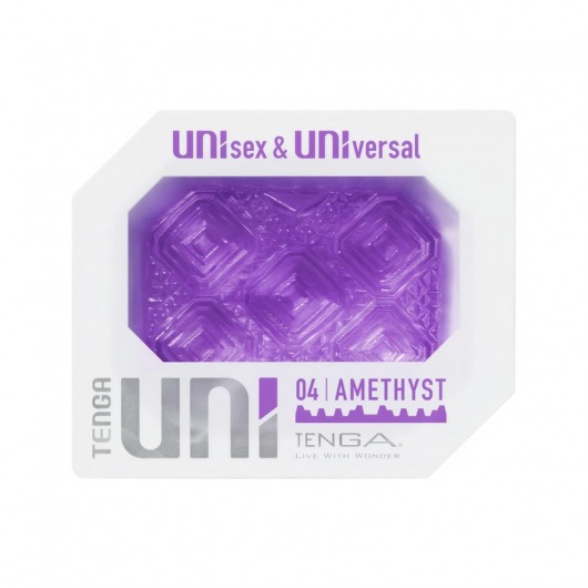 Фиолетовый мастурбатор-стимулятор Tenga Uni Amethyst - Tenga - в Комсомольске-на-Амуре купить с доставкой