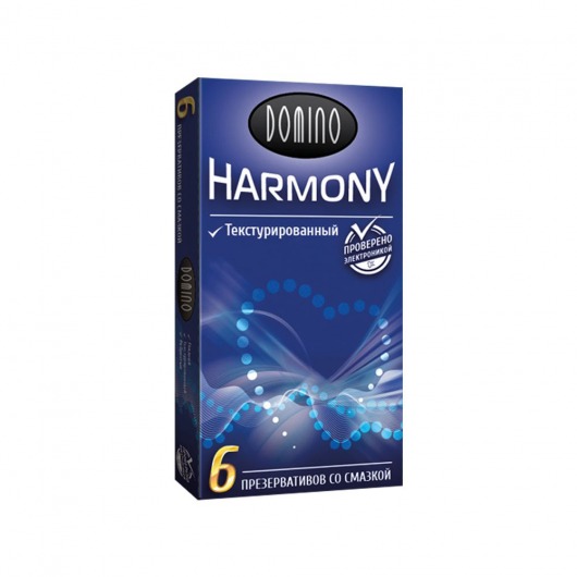 Текстурированные презервативы Domino Harmony - 6 шт. - Domino - купить с доставкой в Комсомольске-на-Амуре