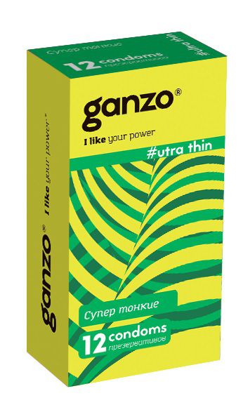 Ультратонкие презервативы Ganzo Ultra thin - 12 шт. - Ganzo - купить с доставкой в Комсомольске-на-Амуре