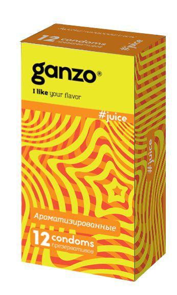 Ароматизированные презервативы Ganzo Juice - 12 шт. - Ganzo - купить с доставкой в Комсомольске-на-Амуре