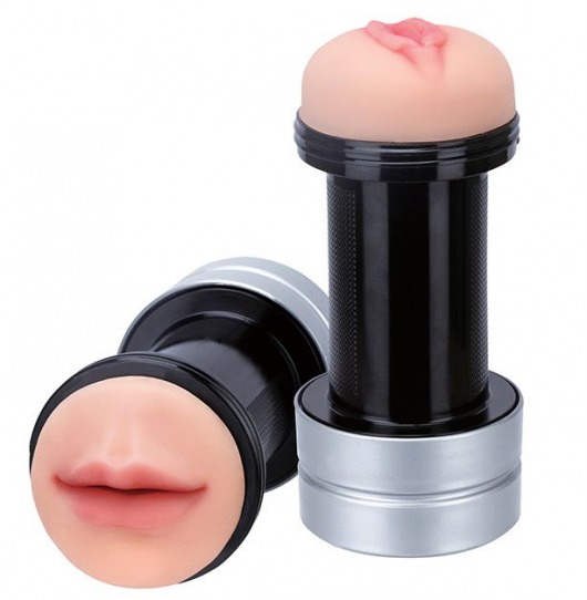 Двусторонний мастурбатор REALSTUFF 2 IN 1 HUMMER MOUTH   VAGINA - ротик и вагина - Dream Toys - в Комсомольске-на-Амуре купить с доставкой