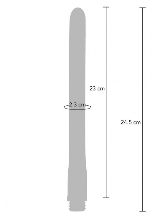 Синяя анальная насадка для душа Buttocks The Streamer Anal Douche - 24,5 см. - Toy Joy - купить с доставкой в Комсомольске-на-Амуре