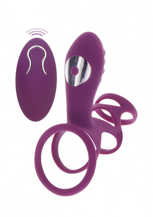 Фиолетовая эрекционная вибронасадка Halo Halo C-Ring Sleeve - Toy Joy - в Комсомольске-на-Амуре купить с доставкой