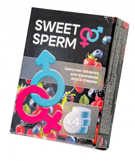 Шипучие таблетки для мужчин Sweet Sperm для изменения вкуса спермы (4 шт. по 0,5 гр.) - Капиталпродукт - купить с доставкой в Комсомольске-на-Амуре