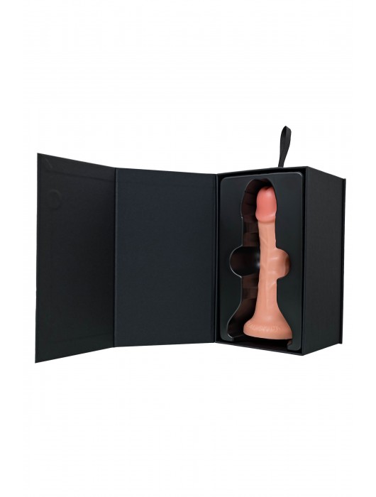 Телесный реалистичный фаллоимитатор RealStick CALIBER - 20 см. - ToyFa