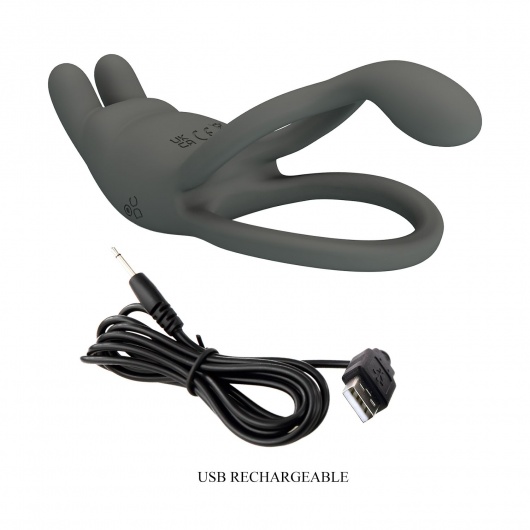 Серое эрекционное виброкольцо Dwayne - Baile - в Комсомольске-на-Амуре купить с доставкой