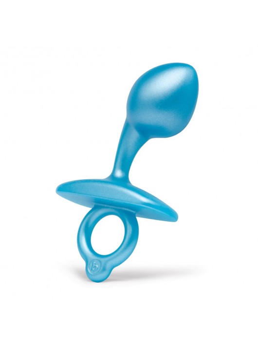 Голубая анальная пробка для массажа простаты Bulb Silicone Prostate Plug - 10,7 см. - b-Vibe - в Комсомольске-на-Амуре купить с доставкой