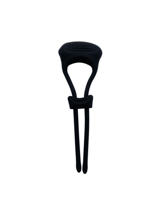 Чёрное лассо на пенис с вибрацией - Baile - в Комсомольске-на-Амуре купить с доставкой