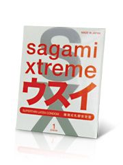 Ультратонкий презерватив Sagami Xtreme SUPERTHIN - 1 шт. - Sagami - купить с доставкой в Комсомольске-на-Амуре