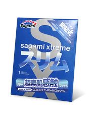 Презерватив Sagami Xtreme FEEL FIT 3D - 1 шт. - Sagami - купить с доставкой в Комсомольске-на-Амуре