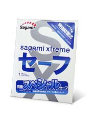 Презерватив Sagami Xtreme Ultrasafe с двойным количеством смазки - 1 шт. - Sagami - купить с доставкой в Комсомольске-на-Амуре