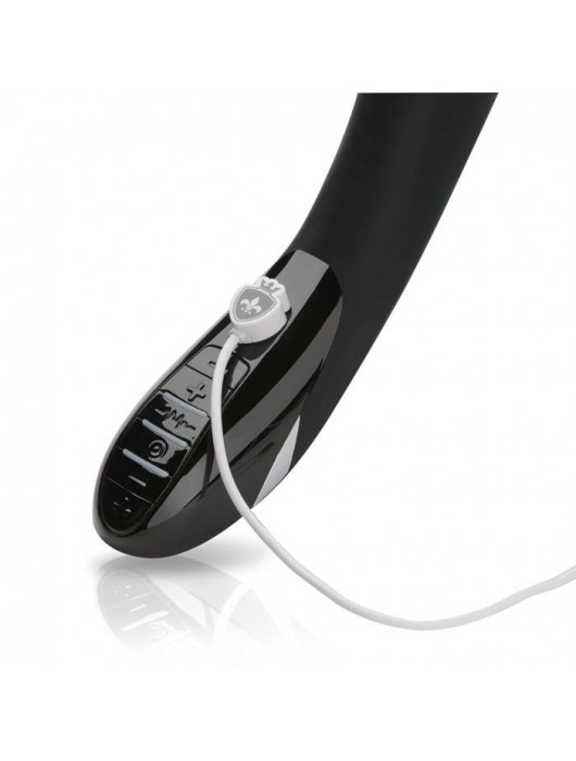 Вибратор с электростимуляцией Sizzling Simon Black Edition - 27 см. - MyStim - купить с доставкой в Комсомольске-на-Амуре