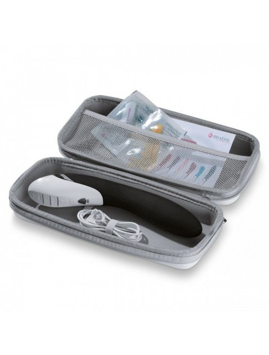 Вибратор с электростимуляцией Sizzling Simon Black Edition - 27 см. - MyStim - купить с доставкой в Комсомольске-на-Амуре