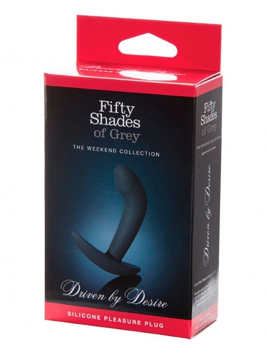 Анальная пробка Driven by Desire Silicone Butt Plug - 9 см. - Fifty Shades of Grey - в Комсомольске-на-Амуре купить с доставкой